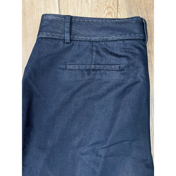Tahari Pants Womens 12 Blue Boot Cut Mid Rise Flat Front Dress Career Slacks - Picture 2 of 16